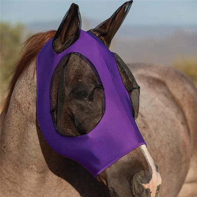 Cross-border pet supplies horse head cover horse face mosquito cover horse face horse head anti-mosquito anti-fly mask equestrian mask spot