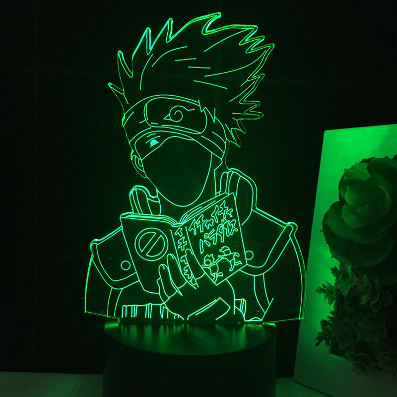 Anime Naruto 3d Led Night Light Kakashi Usb Touch Night Light For Children Bedroom Decorative Desk Lamp