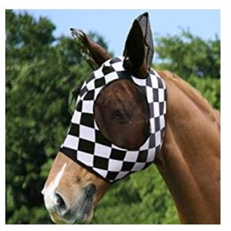 Cross-border pet supplies horse head cover horse face mosquito cover horse face horse head anti-mosquito anti-fly mask equestrian mask spot