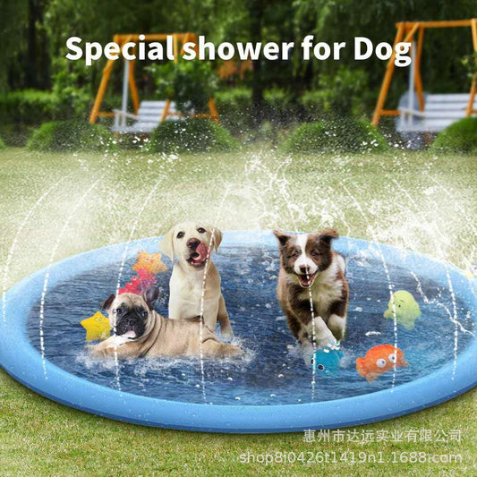 [One piece from the batch] The source factory spot PVC non-slip material pet swimming children's splash pad spray pad