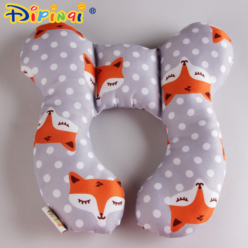 Baby head protector U-shaped pillow stroller fixed head pillow car seat sleep protection head and neck pillow wholesale