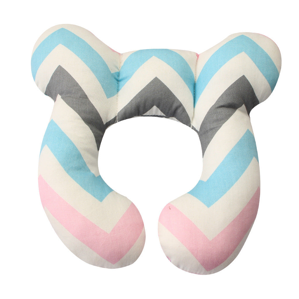 Baby head protector U-shaped pillow stroller fixed head pillow car seat sleep protection head and neck pillow wholesale