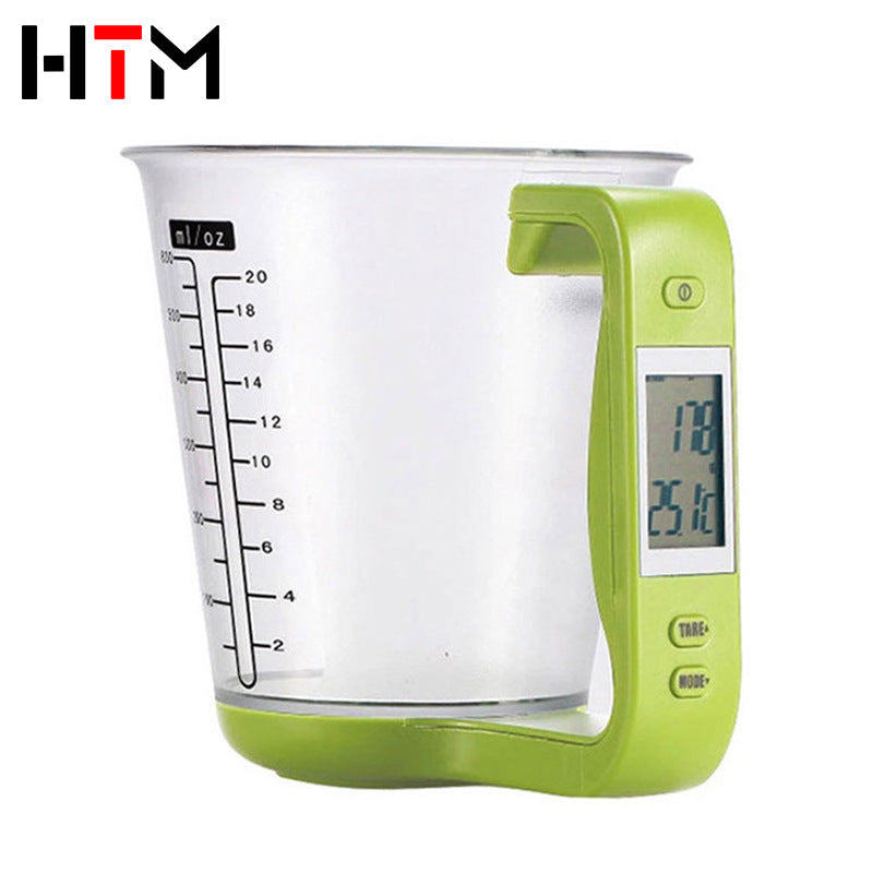 Factory direct selling electronic measuring cup 500g0.1g electronic table scale gram scale multi-functional kitchen measuring cup scale