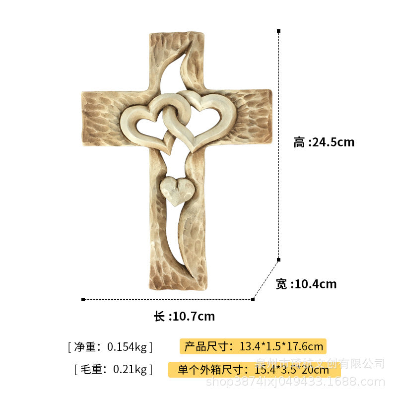 Cross-border hot selling creative love cross home bedroom study living room dining room desktop Christian decoration ornaments