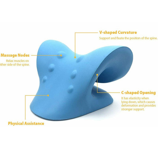 pu cervical spine massage acupressure pillow waterproof sunscreen polyurethane foam health care pillow U-shaped traction pillow retail and wholesale