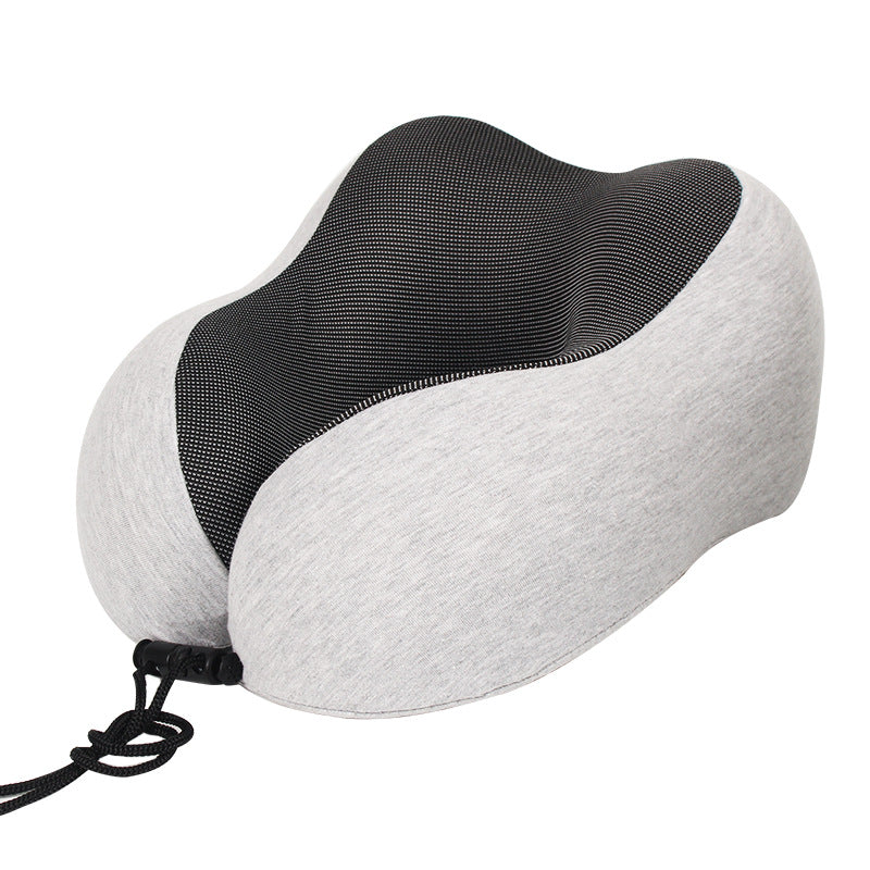 Memory foam U-shaped pillow can print LOGO wholesale storage plane travel U-shaped pillow three-piece nap neck pillow