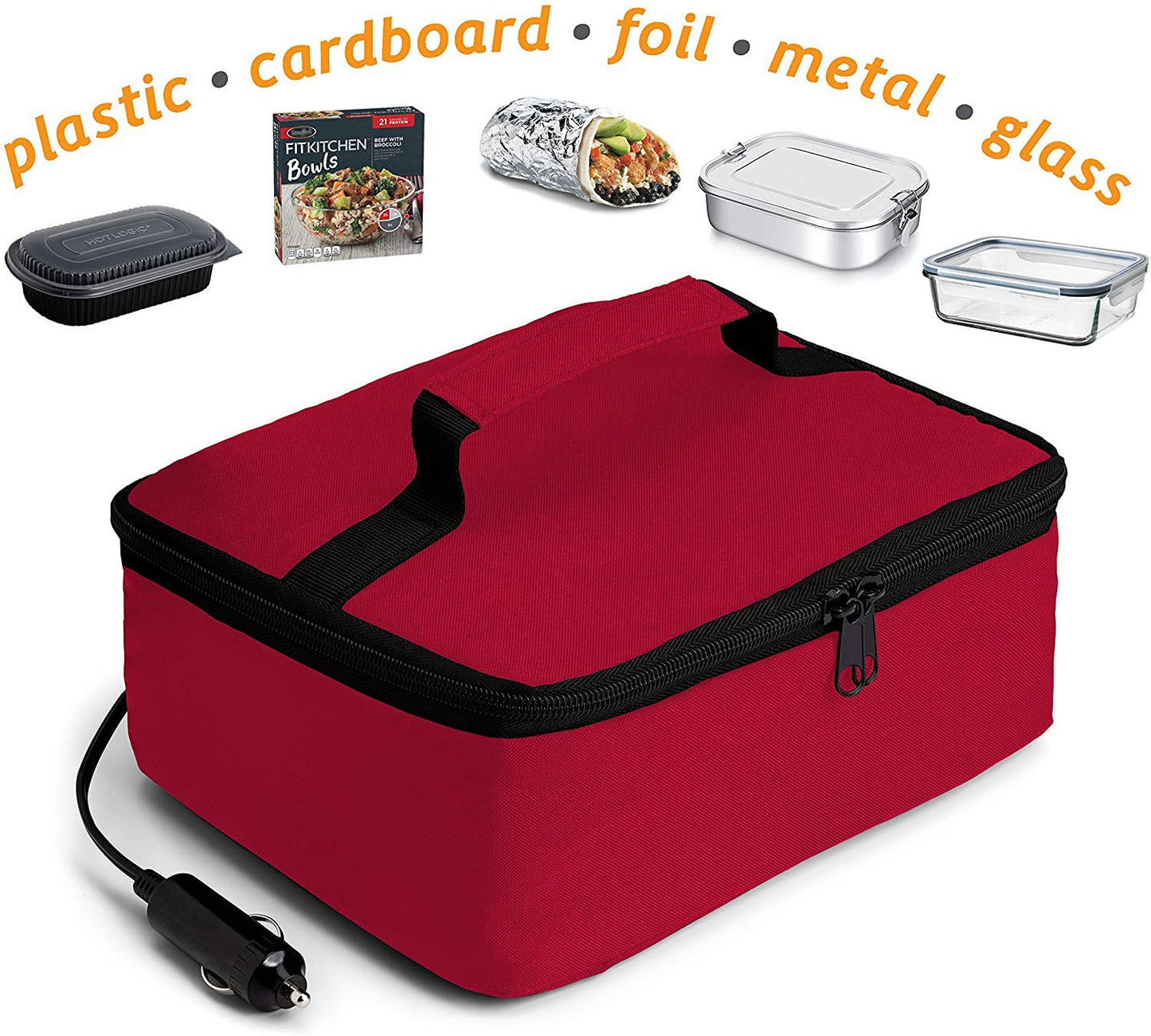 Cross-border portable multi-function 12V car heating food insulation bag heating thermostat bag lunch bag ice pack