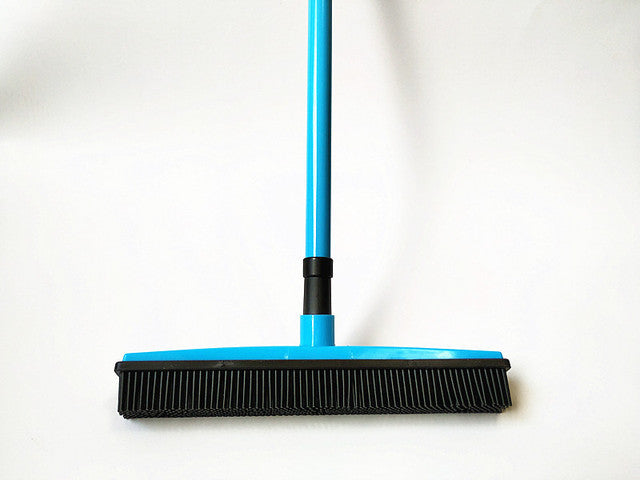 Pet Hair Remover Telescopic Rubber Broom Hands-Free Pet Mop Rubber Broom