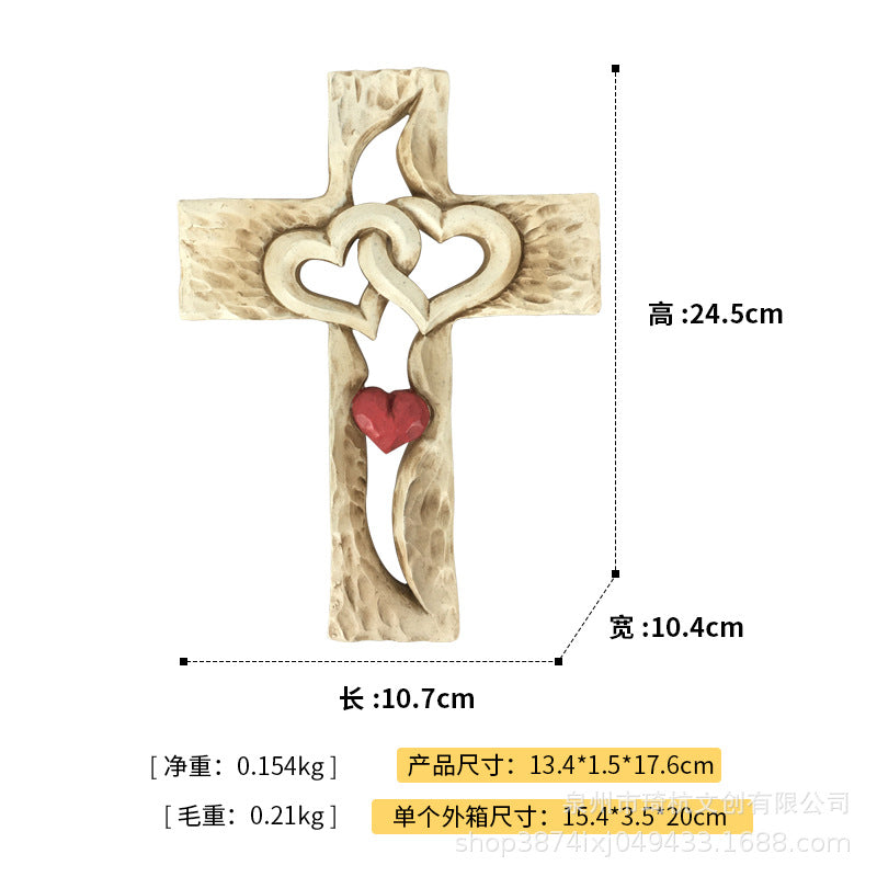 Cross-border hot selling creative love cross home bedroom study living room dining room desktop Christian decoration ornaments