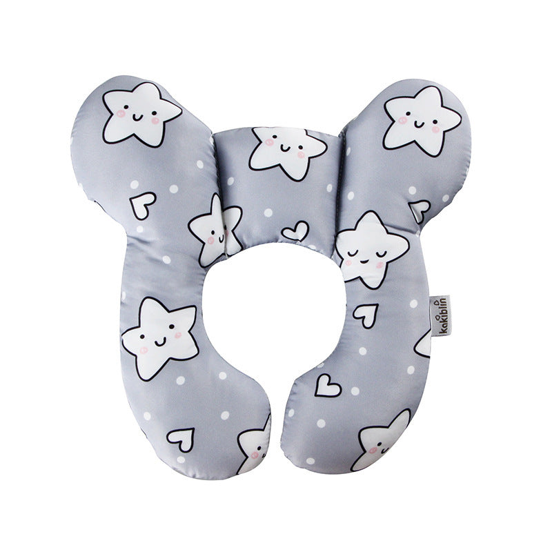 Baby head protector U-shaped pillow stroller fixed head pillow car seat sleep protection head and neck pillow wholesale