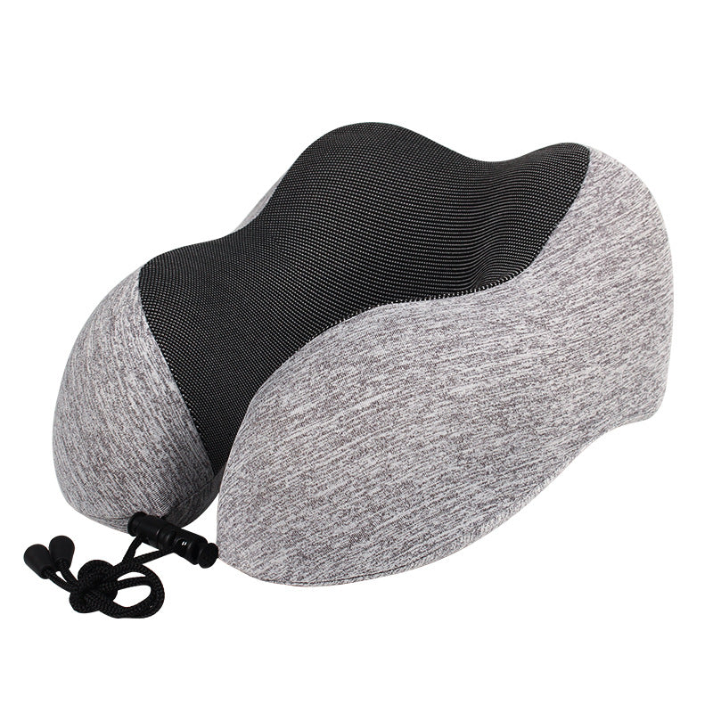 Memory foam U-shaped pillow can print LOGO wholesale storage plane travel U-shaped pillow three-piece nap neck pillow