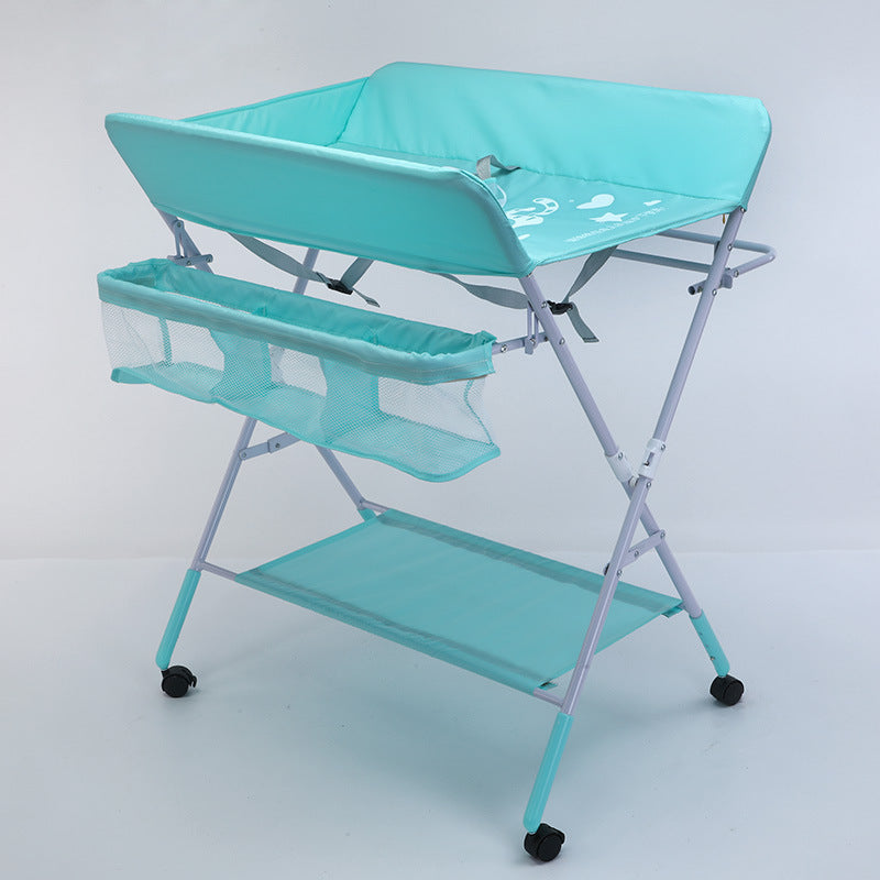 2021 Export to Europe and America foldable portable baby diaper table baby care table baby metal care table