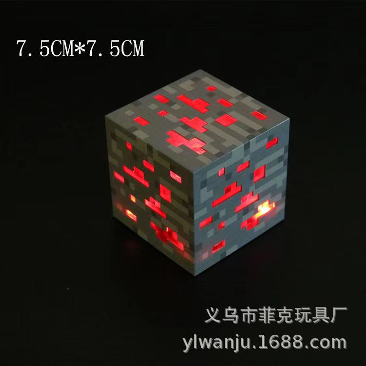 minecraft rechargeable torch miner's lamp square lamp led night light color changing bottle two-in-one equipment factory direct sales