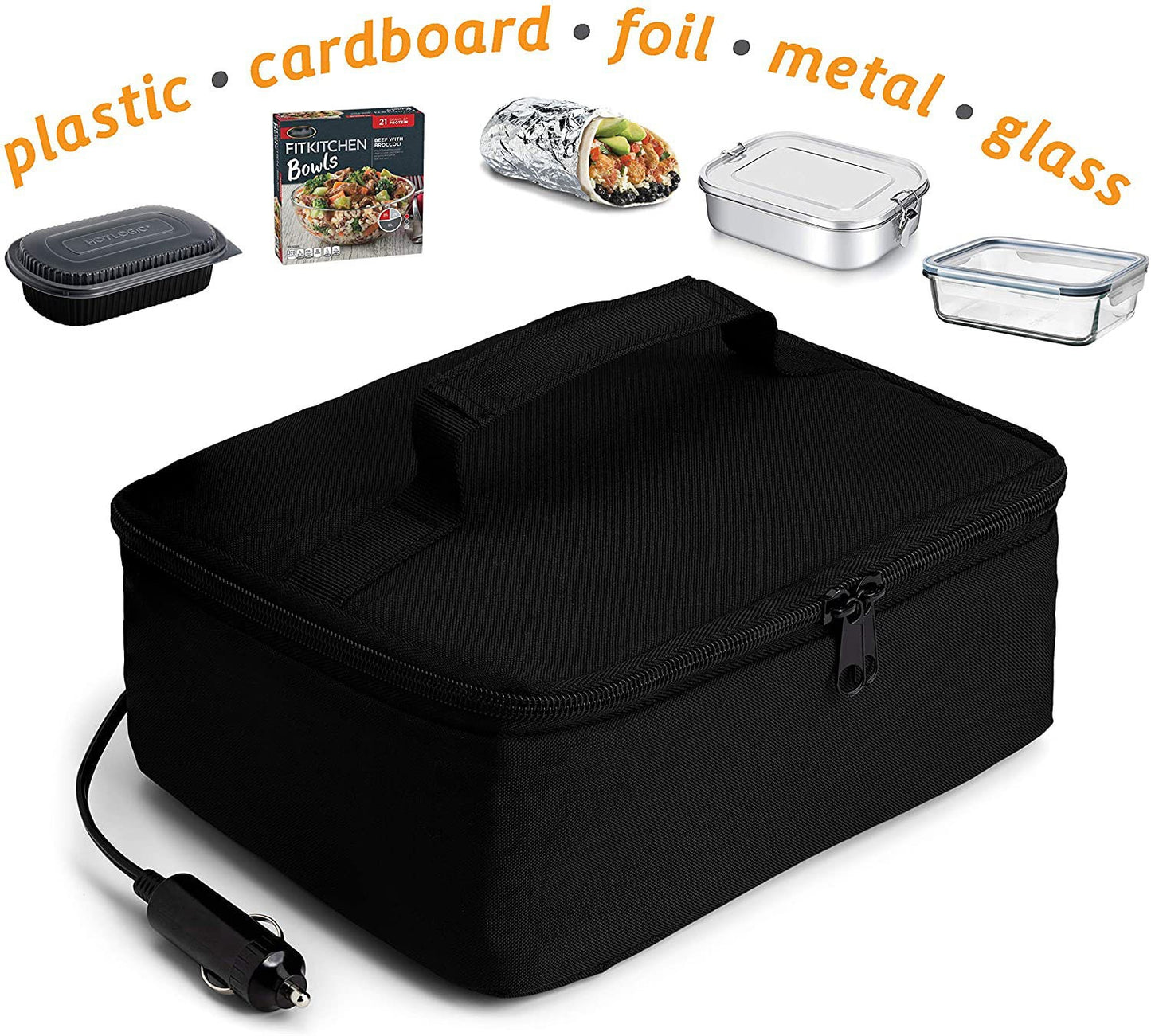 Cross-border portable multi-function 12V car heating food insulation bag heating thermostat bag lunch bag ice pack