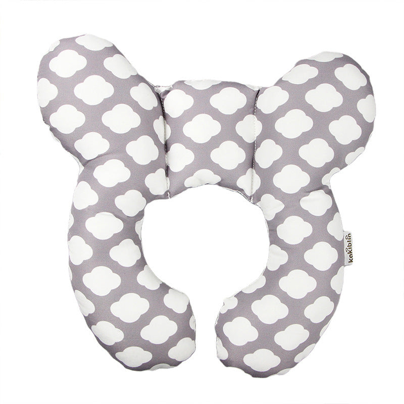 Baby head protector U-shaped pillow stroller fixed head pillow car seat sleep protection head and neck pillow wholesale