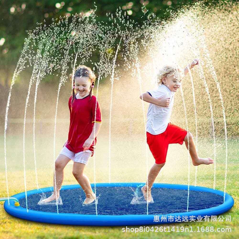 [One piece from the batch] The source factory spot PVC non-slip material pet swimming children's splash pad spray pad