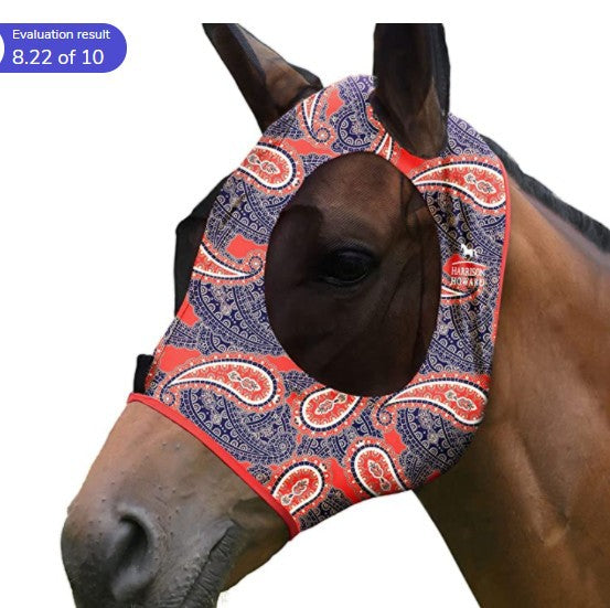 Cross-border pet supplies horse head cover horse face mosquito cover horse face horse head anti-mosquito anti-fly mask equestrian mask spot