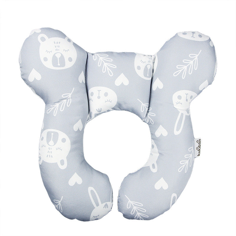 Baby head protector U-shaped pillow stroller fixed head pillow car seat sleep protection head and neck pillow wholesale