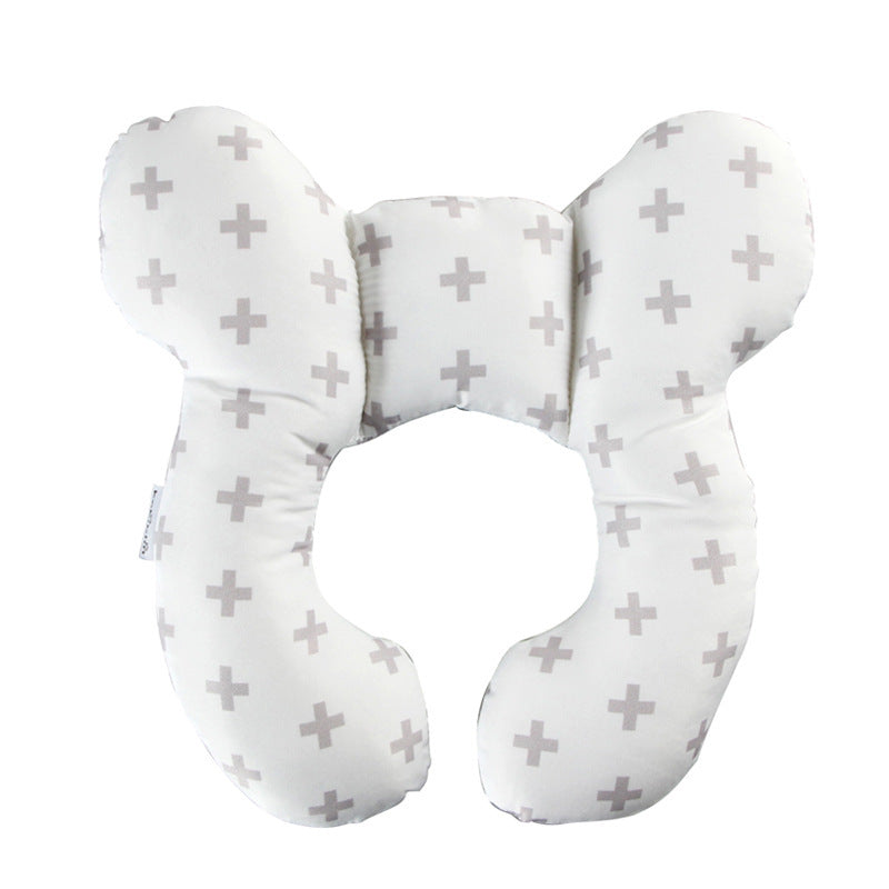 Baby head protector U-shaped pillow stroller fixed head pillow car seat sleep protection head and neck pillow wholesale